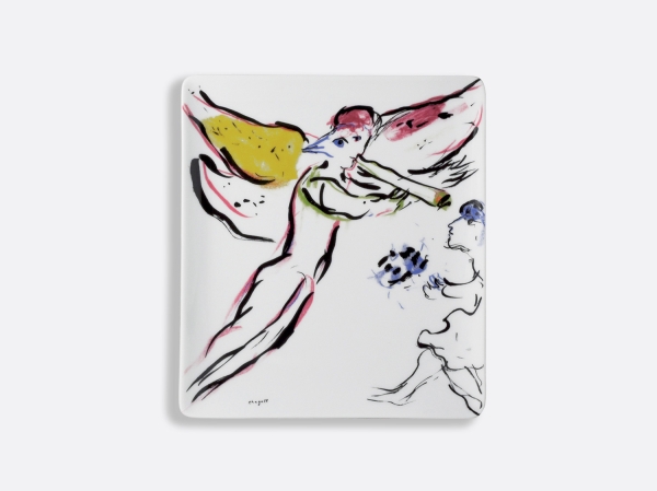 Rectangular tray ''sketch for red angel" - 21 x 17 cm